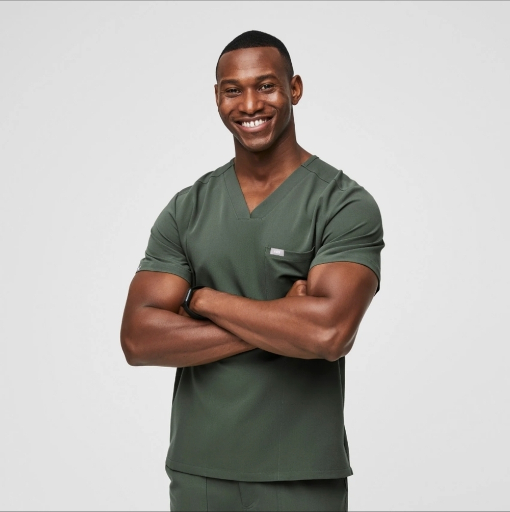 Figs Mens Moss Scrub Set
